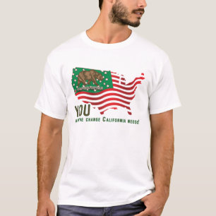 T-shirt California Bear Flag - Vous êtes le changement don