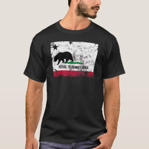 T-shirt California Bear Se Déplace En Pennsylvanie Walking