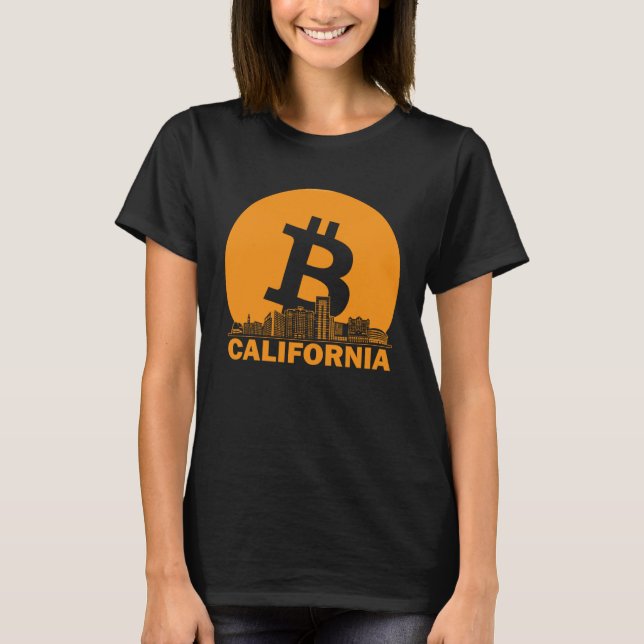 T-shirt California Bitcoin Maximalist  Bitcoin California  (Devant)