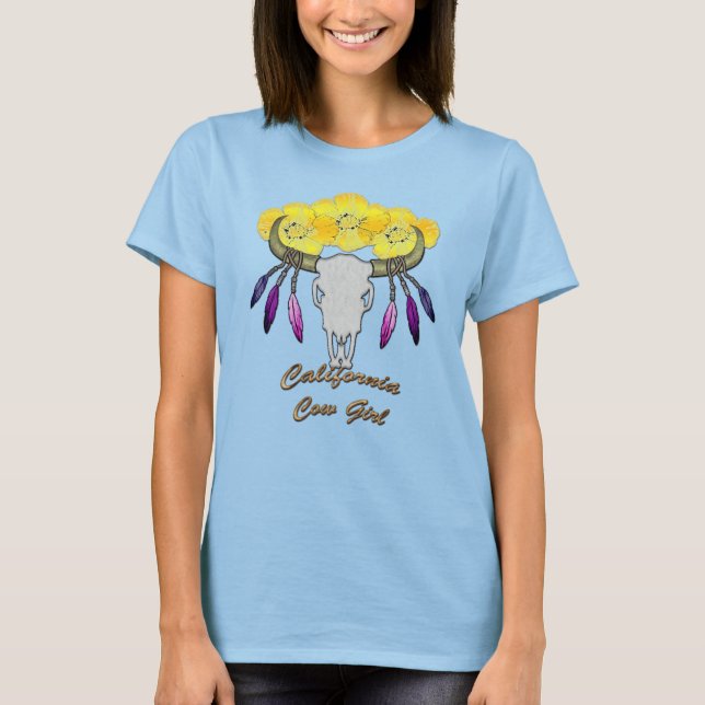 T-shirt California Boho Cowgirl (Devant)
