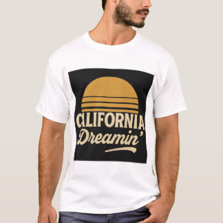 T-shirt California Dreamin' Retro Sunset Des