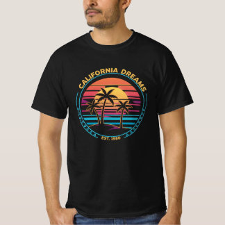 T-shirt California Dreams 1980 Sunset