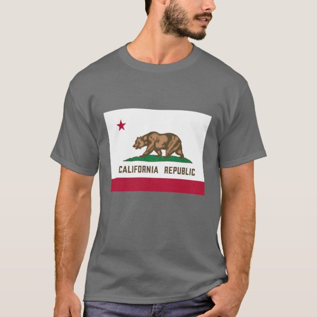 T-shirt California flag Oversized 2 (Devant)