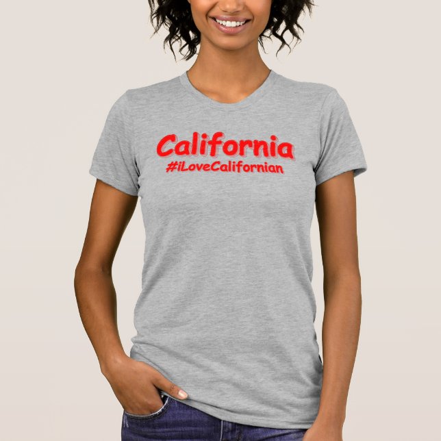 T-shirt "California" Joli Design. Acheter maintenant (Devant)