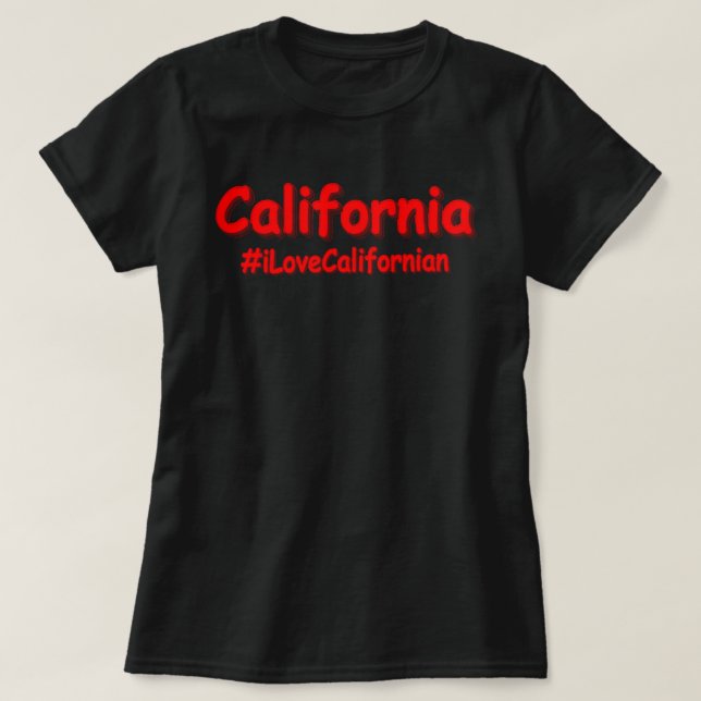 T-shirt "California" Joli Design. Acheter maintenant (Design devant)