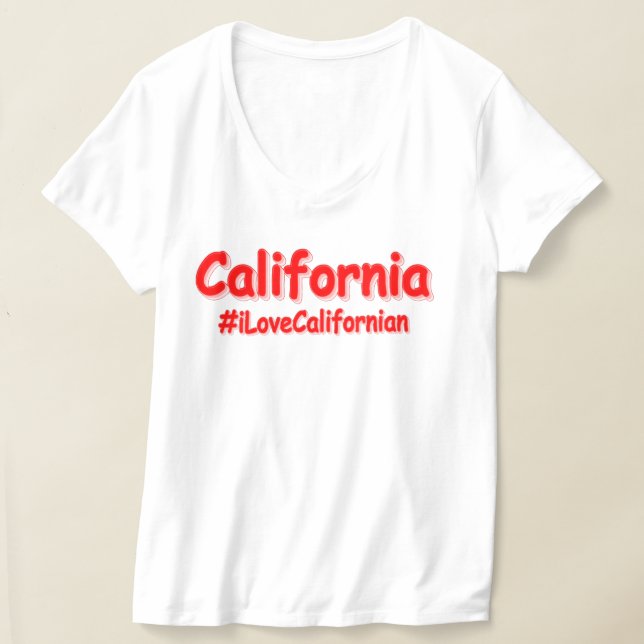 T-shirt "California" Joli Design. Acheter maintenant (Poser)