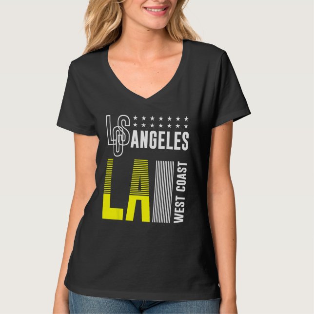 T-shirt California Los Angeles West Urban (Devant)