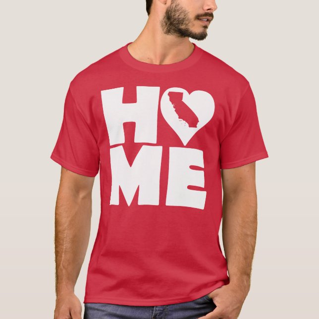 T-shirt California Maison Heart State Tees (Devant)