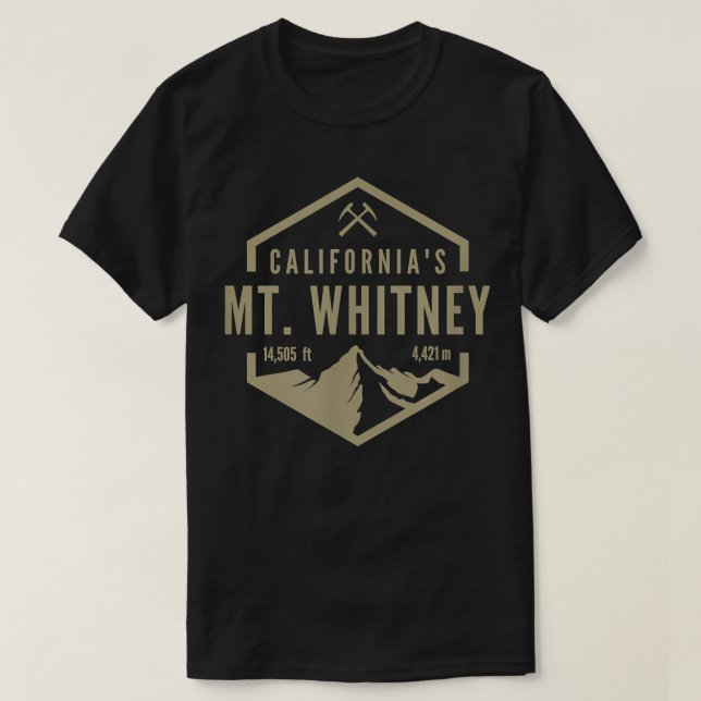 T-shirt California Mt. Whitney (Design devant)