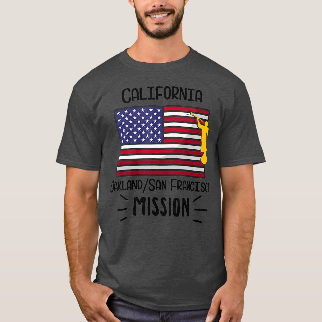 T-shirt California Oakland San Francisco Mormon LDS (Devant)