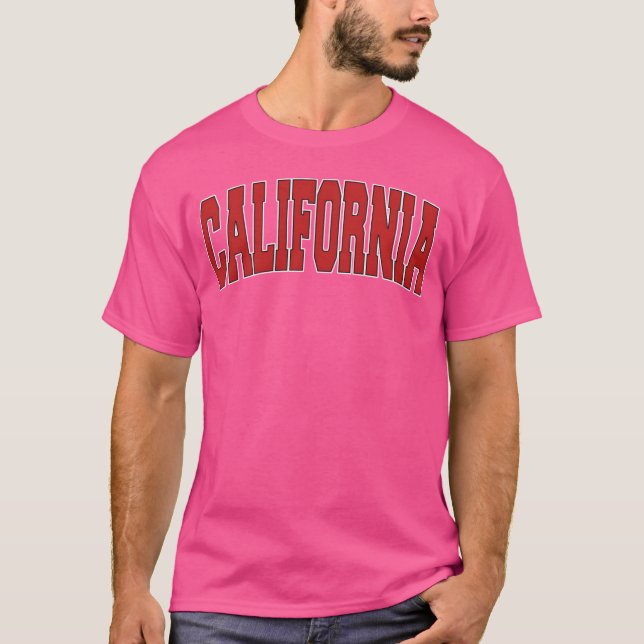T-shirt California Pa Pennsylvania Varsity Style Usa Sport (Devant)
