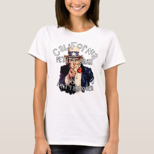 T-shirt California Petite Sirah est un Uncle Sam qui enlèv