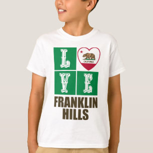 T-shirt California Republic State Flag Love Franklin Hills
