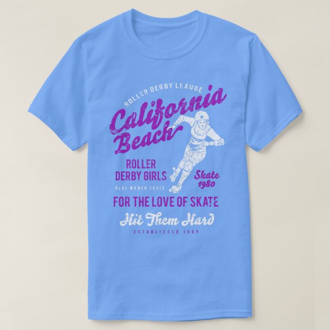 T-shirt California Roller Derby (Design devant)