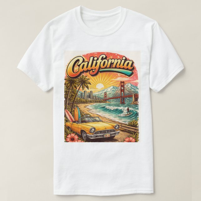 T-shirt California shirt  (Design devant)