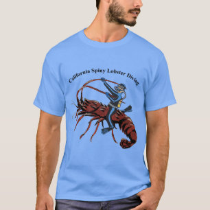T-shirt California Spiny Lobster Diving SCUBA Diver URM