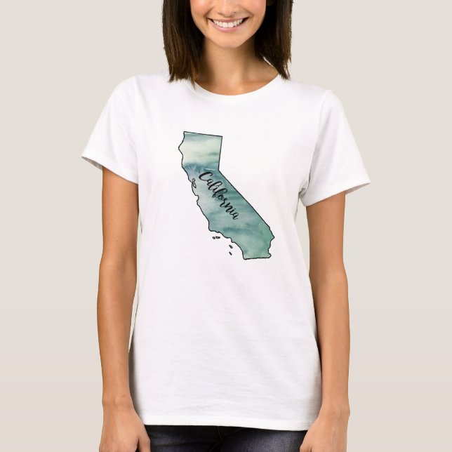 T-shirt California State Map (Devant)