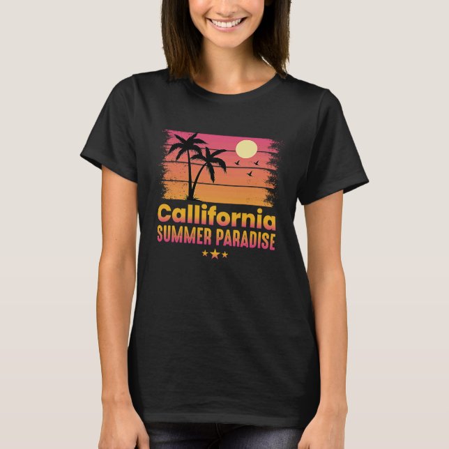 T-shirt California Summer Paradise kids (Devant)