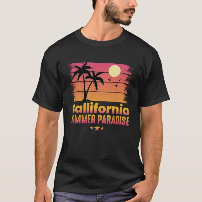 T-shirt California Summer Paradise kids (Devant)