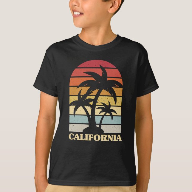 T-shirt California Summer Retro Vintage (Devant)