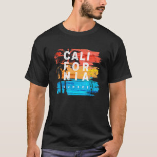 T-shirt California Sunset Cool Beach Et Summer Vibes