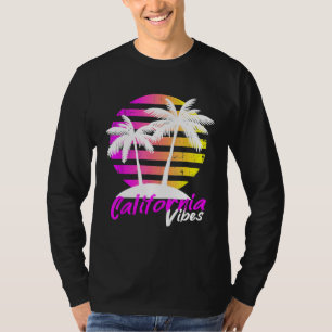 T-shirt California Surf Surf Board Beach Vintage Retro