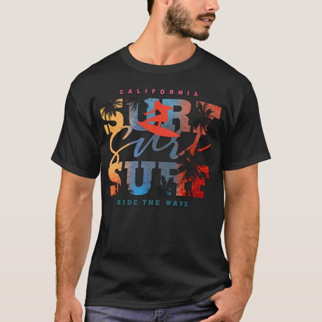 T-shirt California Surfing Adventure (Devant)