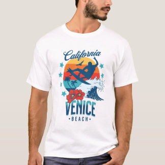 T-shirt California Surfing Venice beach