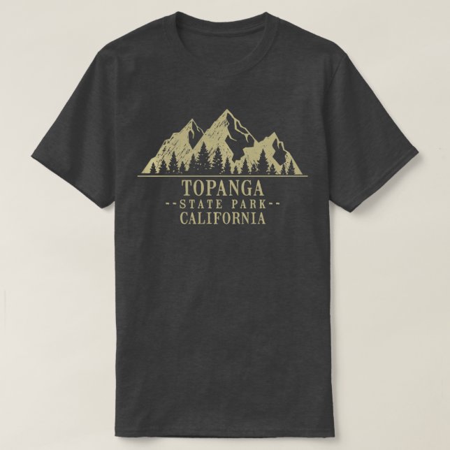 T-shirt California Topanga State Park Long Sleeve (Design devant)