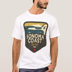 T-shirt California Treasures Badge - Sonoma Coast State Pa