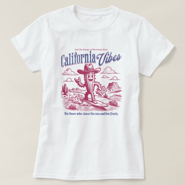 T-shirt California Vibes (Design devant)