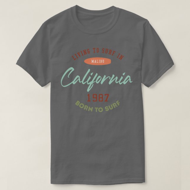 T-shirt Californie 1987 (Design devant)