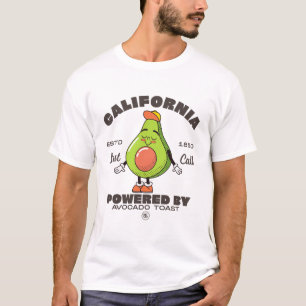 T-shirt Californie alimentée par toast à l'avocat
