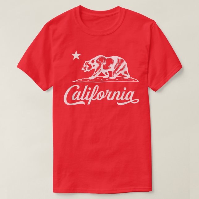 T-shirt Californie Bear State Side Don 482 (Design devant)
