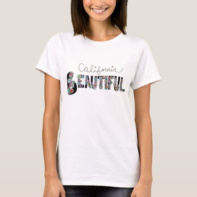 T-shirt Californie Beautiful (Devant)