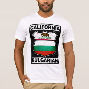 T-shirt Californie Bulgare Américain