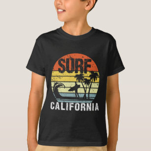 T-shirt Californie Ca Rétro Vintage Skyline Surf Surfing D