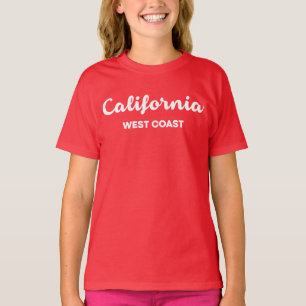 T-shirt Californie Côte Ouest Nice Design Texte