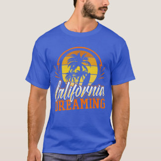 T-shirt Californie Dreaming Vintage Retro les années 70 Sk