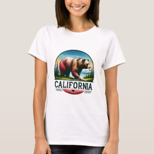 T-shirt Californie, Grizzly Bear,