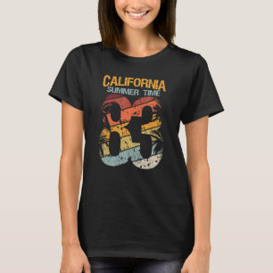 T-shirt Californie Heure d'été 83 Plage Père Noël Cruz Sur