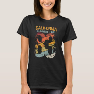 T-shirt Californie Heure d'été 83 Plage Père Noël Cruz Sur