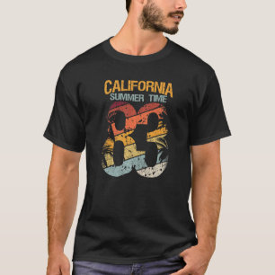T-shirt Californie Heure d'été 83 Plage Père Noël Cruz Sur