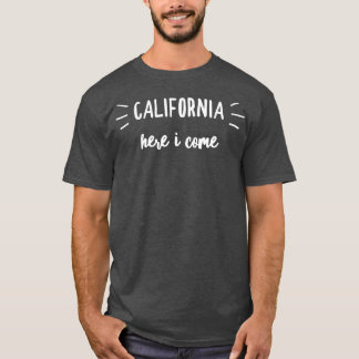T-shirt Californie Je Viens Vacation Road Trip