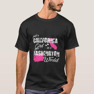 T-shirt Californie Juste Une Californie À Washington