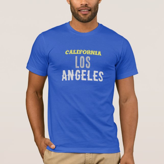 T-shirt Californie Los Angeles City USA Retro Vintage (Devant)
