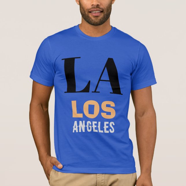T-shirt Californie Los Angeles City USA Retro Vintage (Devant)