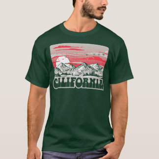 T-shirt Californie Montagnes des années 80 Retro Graphi