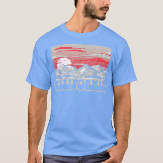 T-shirt Californie Montagnes des années 80 Retro Graphi