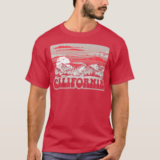 T-shirt Californie Montagnes des années 80 Retro Graphi